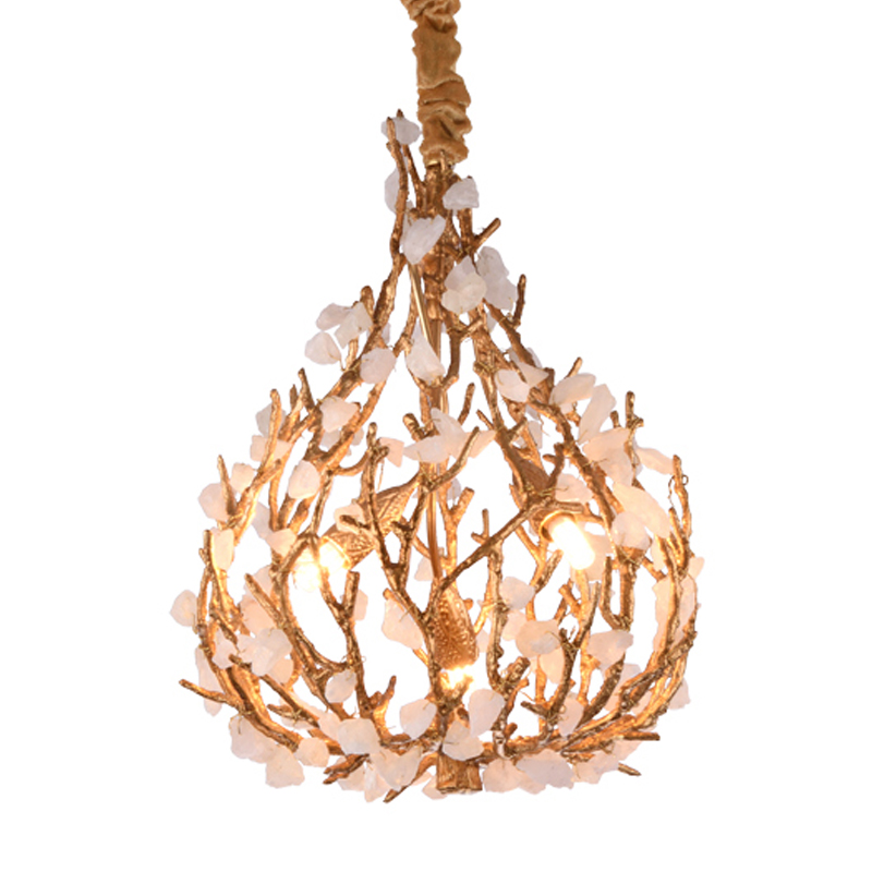 Люстра Gillis Chandelier Золотой Белый Люстра Gillis Chandelier Золотой Белый в Рязани | Loft Concept