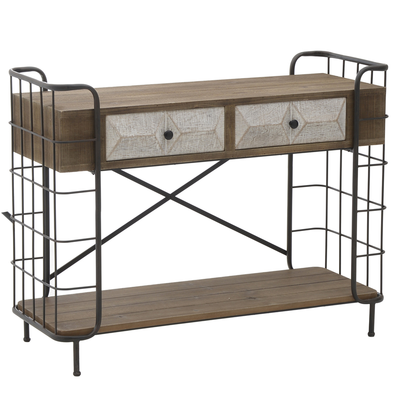 Консоль Dulce Loft Console Черный Коричневый Консоль Dulce Loft Console Черный Коричневый в Рязани | Loft Concept