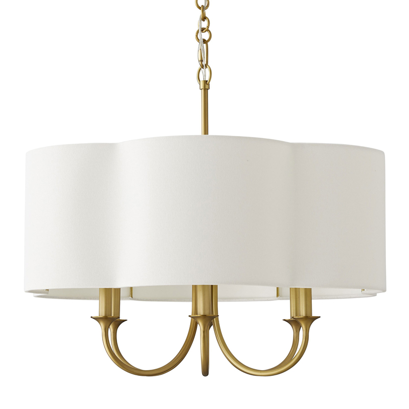 Люстра Vitorino Gold Chandelier Золотой Белый Люстра Vitorino Gold Chandelier Золотой Белый в Рязани | Loft Concept