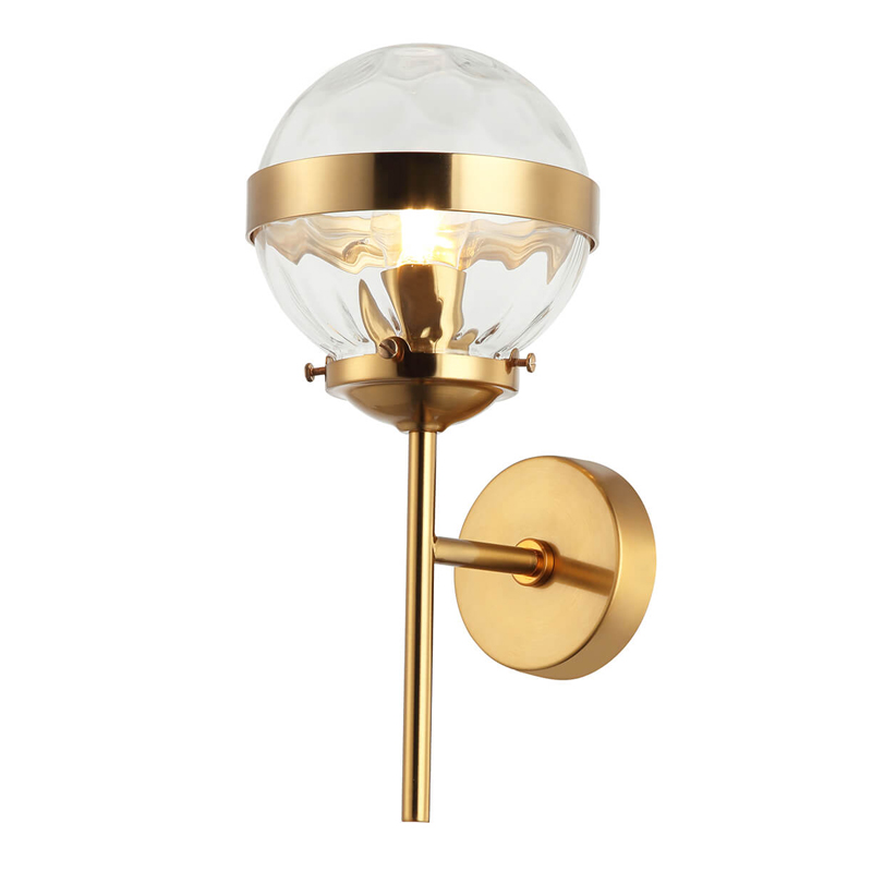 Бра Greyson Sconce Глянцевое золото Прозрачный Бра Greyson Sconce Глянцевое золото Прозрачный в Рязани | Loft Concept