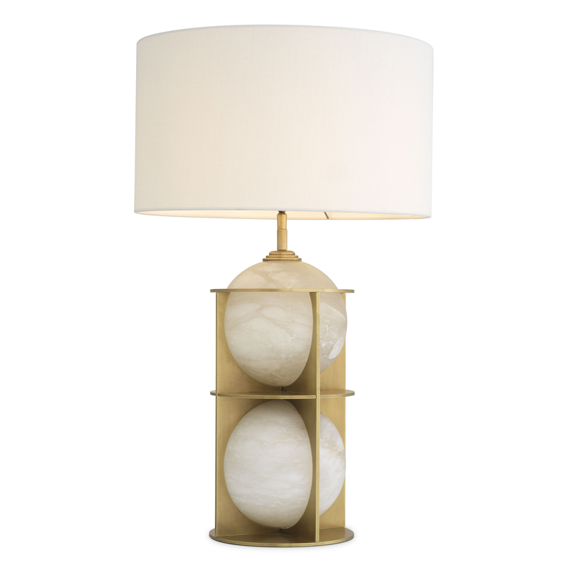 Настольная лампа Eichholtz Table Lamp Eternity Латунь Античная полированная Кремовый Настольная лампа Eichholtz Table Lamp Eternity Латунь Античная полированная Кремовый в Рязани | Loft Concept