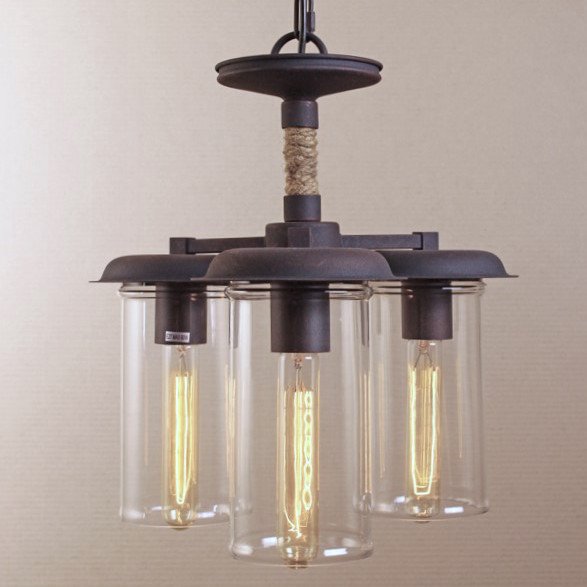 Люстра Loft Rope Light Trio Pendant Черный Люстра Loft Rope Light Trio Pendant Черный в Рязани | Loft Concept
