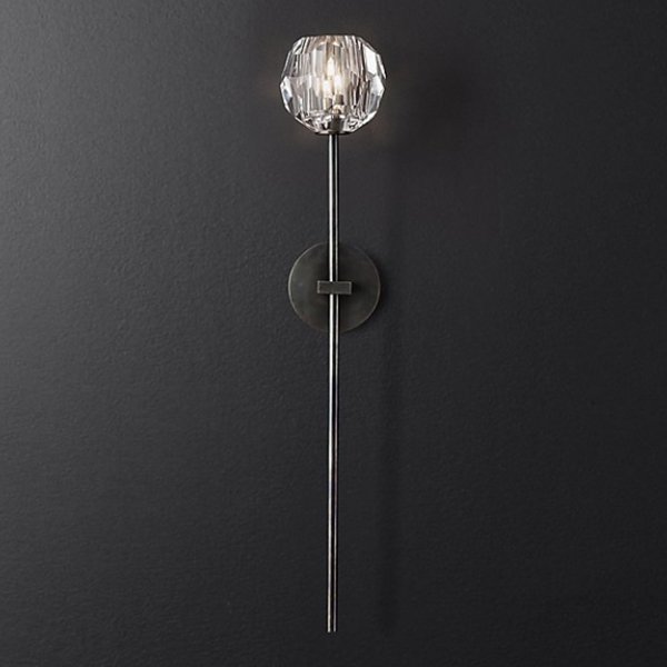 Бра RH Boule de Cristal Long Sconce Black Черный Бра RH Boule de Cristal Long Sconce Black Черный в Рязани | Loft Concept