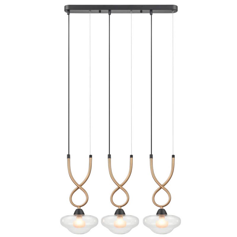 Люстра Yolanda Chandelier Латунь Черный Люстра Yolanda Chandelier Латунь Черный в Рязани | Loft Concept