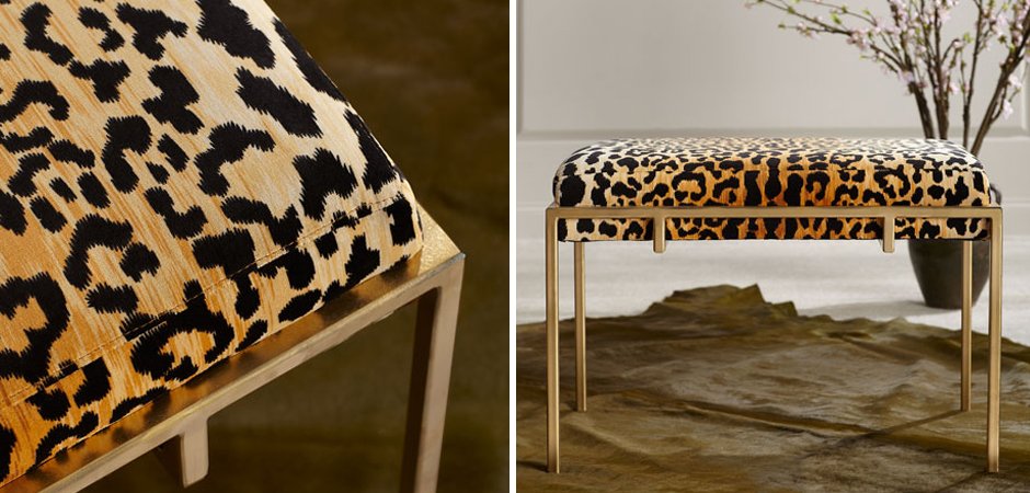 Пуф Metal and Leopard Ottoman Пуф Metal and Leopard Ottoman - Loft-Concept в Рязани