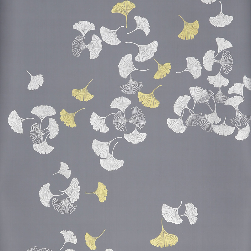 Обои ручная роспись Gingko Colourway SC-98 on Gun Metal dyed silk Обои ручная роспись Gingko Colourway SC-98 on Gun Metal dyed silk в Рязани | Loft Concept
