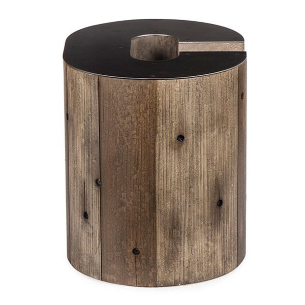 Столик Wooden Alphabet С Side Table Графит Коричневый Столик Wooden Alphabet С Side Table Графит Коричневый в Рязани | Loft Concept