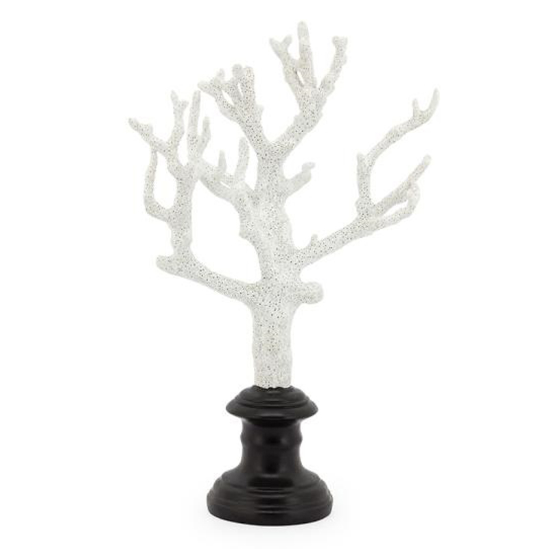 Статуэтка White Coral 37 Белый Черный Статуэтка White Coral 37 Белый Черный в Рязани | Loft Concept