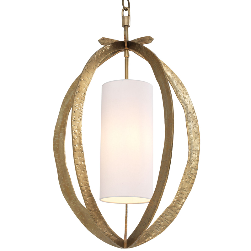 Подвесной светильник Eichholtz Chandelier Luciano brass Латунь Белый Подвесной светильник Eichholtz Chandelier Luciano brass Латунь Белый в Рязани | Loft Concept