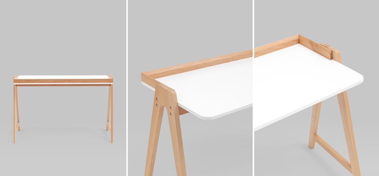 Стол рабочий Tadeos Collection бежевый - фото №1