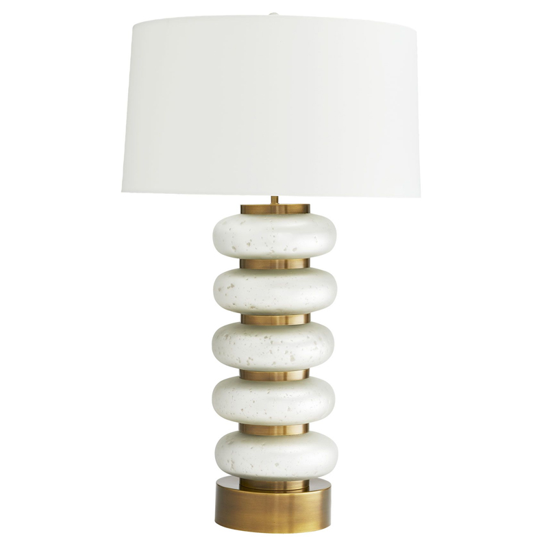 Дизайнерская настольная лампа GAELEN LAMP Белый Золотой Серый Дизайнерская настольная лампа GAELEN LAMP Белый Золотой Серый в Рязани | Loft Concept