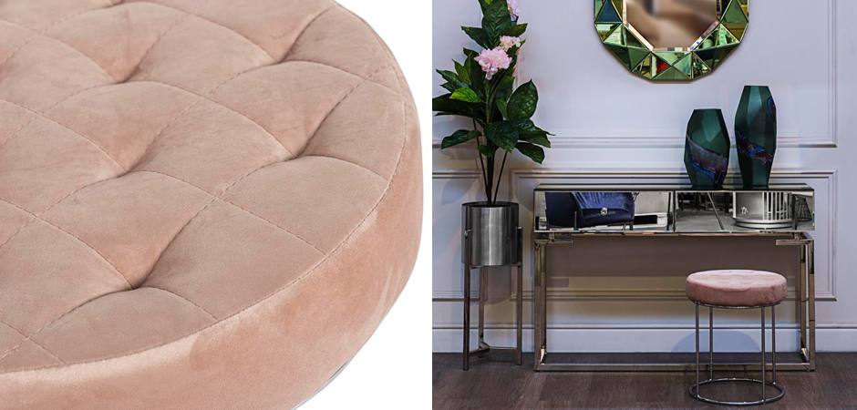 Пуф Rhombus Velours Pink Пуф Rhombus Velours Pink - Loft-Concept в Рязани