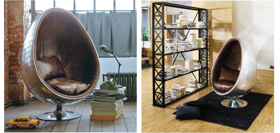 Кресло яйцо Aviator Egg Chair Кресло яйцо Aviator Egg Chair - Loft-Concept в Рязани