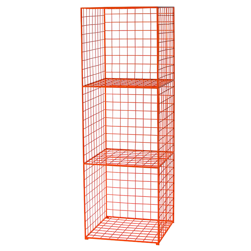 Стеллаж Carney Orange Industrial Metal Rust Rack Оранжевый Стеллаж Carney Orange Industrial Metal Rust Rack Оранжевый в Рязани | Loft Concept