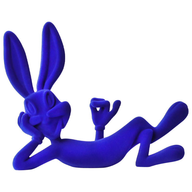 Декоративная статуэтка синий флок Bugs Bunny Blue Statuette Синий Декоративная статуэтка синий флок Bugs Bunny Blue Statuette Синий в Рязани | Loft Concept
