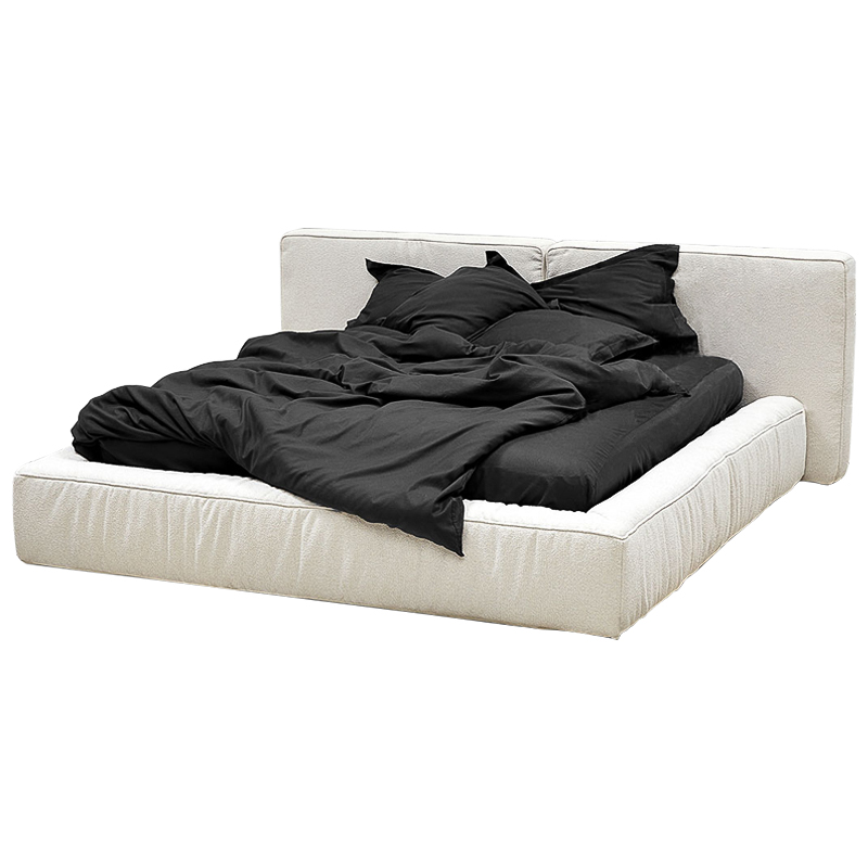 Кровать двуспальная с подъёмным механизмом Madelyn Bed White Белый Кровать двуспальная с подъёмным механизмом Madelyn Bed White Белый в Рязани | Loft Concept