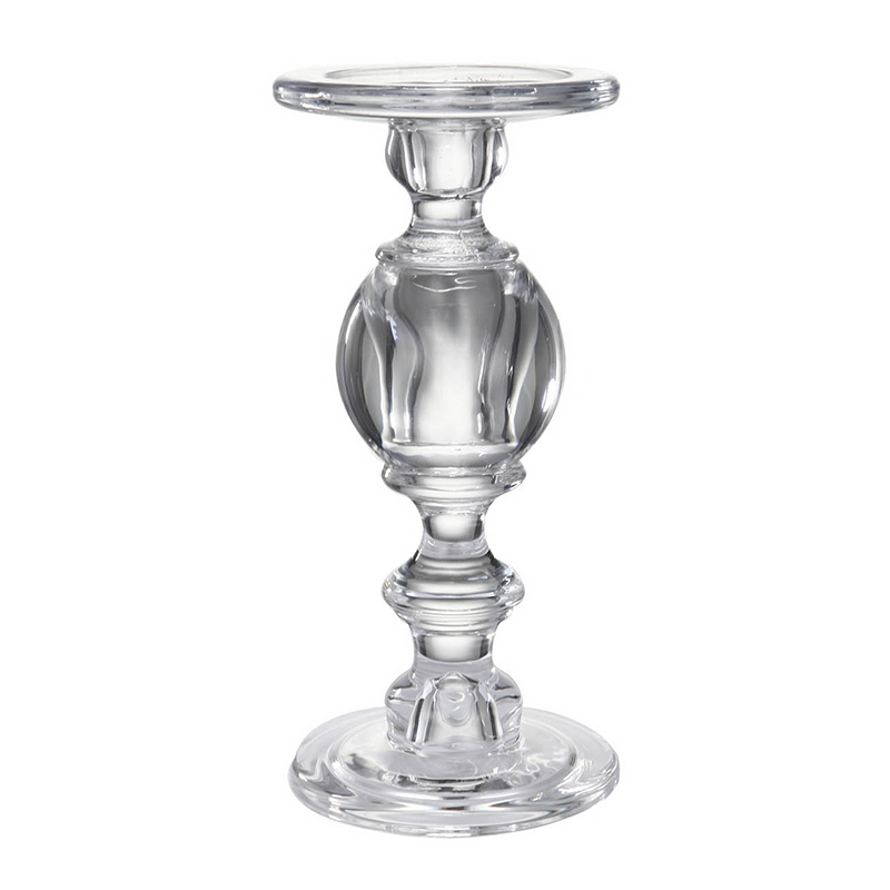 Подсвечник Glass Candlestick II Прозрачное Стекло Подсвечник Glass Candlestick II Прозрачное Стекло в Рязани | Loft Concept