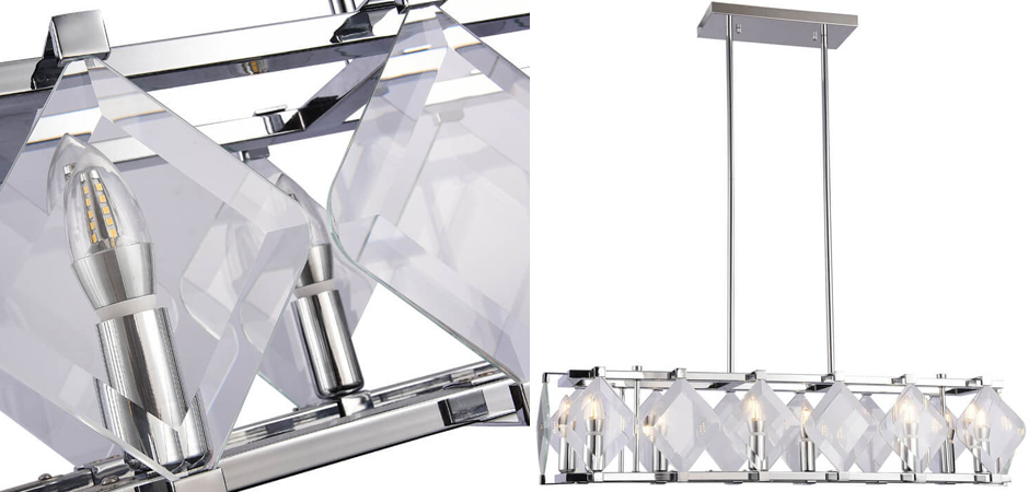 Люстра Glass Rhombus Lighting Люстра Glass Rhombus Lighting - Loft-Concept в Рязани