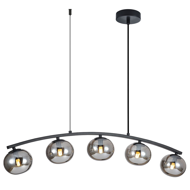 Люстра B.LUX Матовый черный каркас 93 см Черный матовый Серый Люстра B.LUX Матовый черный каркас 93 см Черный матовый Серый в Рязани | Loft Concept