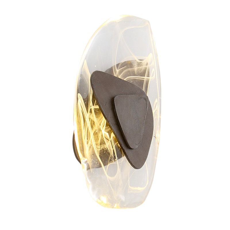Бра Transparent Pebbles Sconces Темная бронза Прозрачный Бра Transparent Pebbles Sconces Темная бронза Прозрачный в Рязани | Loft Concept