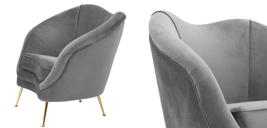 Кресло Eichholtz Chair Cambiano Grey Кресло Eichholtz Chair Cambiano Grey - Loft-Concept в Рязани
