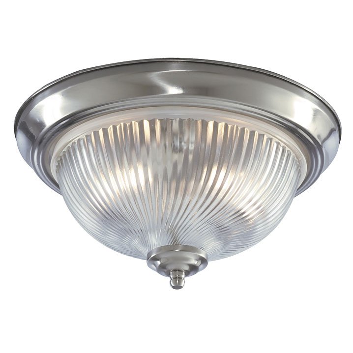Потолочный светильник Flush Mount Ceiling Light silver corrugated glass Серебряный Потолочный светильник Flush Mount Ceiling Light silver corrugated glass Серебряный в Рязани | Loft Concept