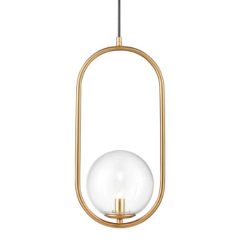 Подвесной светильник B.LUX C Ball oval gold Золотой Прозрачное Стекло Подвесной светильник B.LUX C Ball oval gold Золотой Прозрачное Стекло в Рязани | Loft Concept