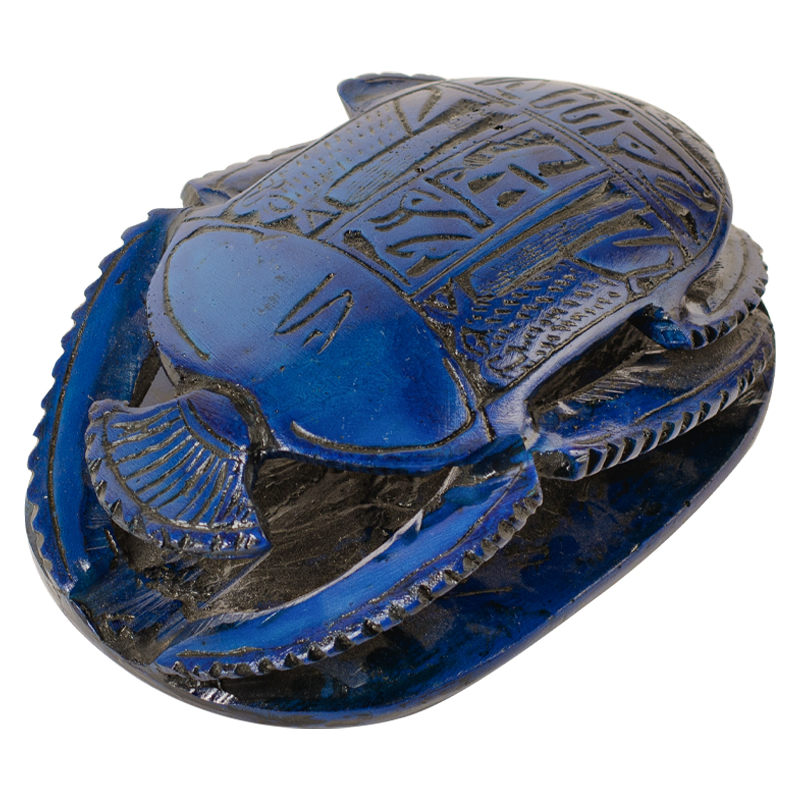 Статуэтка Скарабей Scarab Beetle blue Синий Статуэтка Скарабей Scarab Beetle blue Синий в Рязани | Loft Concept