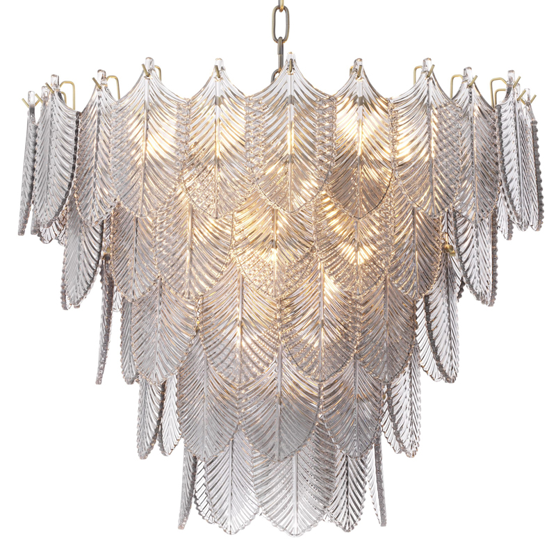 Люстра Eichholtz Chandelier Verbier S Латунь Стекло Смок Люстра Eichholtz Chandelier Verbier S Латунь Стекло Смок в Рязани | Loft Concept
