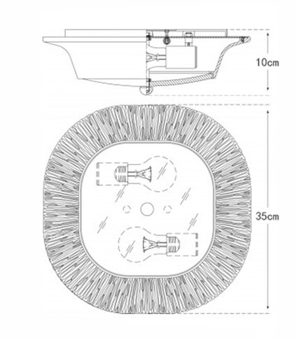 Потолочный светильник Utopia Round Sconce Gold Потолочный светильник Utopia Round Sconce Gold в Рязани