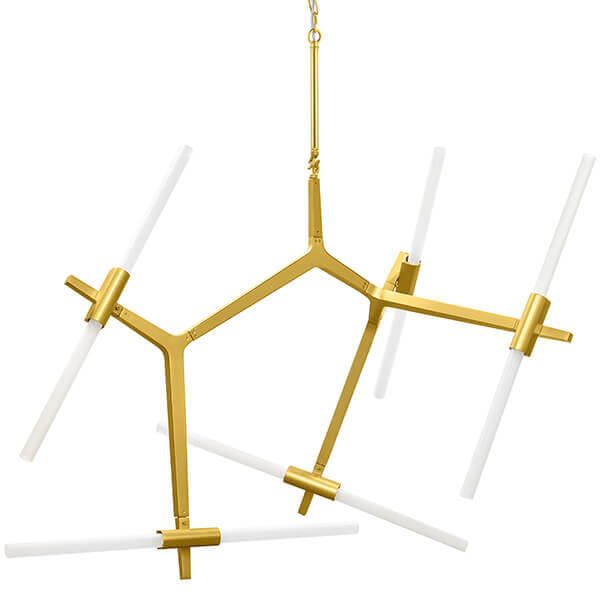 Люстра Агнес Chandelier Gold 10 Золотой Белый Люстра Агнес Chandelier Gold 10 Золотой Белый в Рязани | Loft Concept
