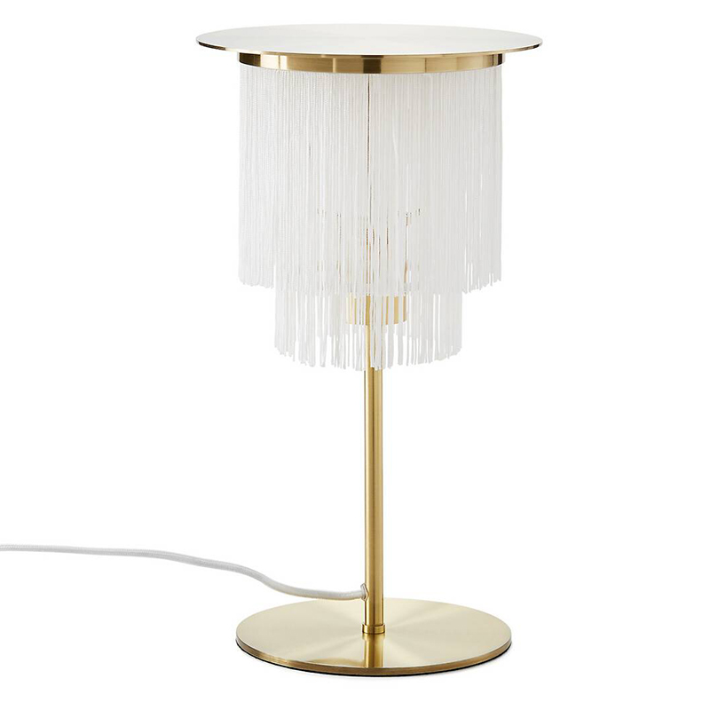 Настольная лампа Houtique Table lamp Белый Латунь Настольная лампа Houtique Table lamp Белый Латунь в Рязани | Loft Concept