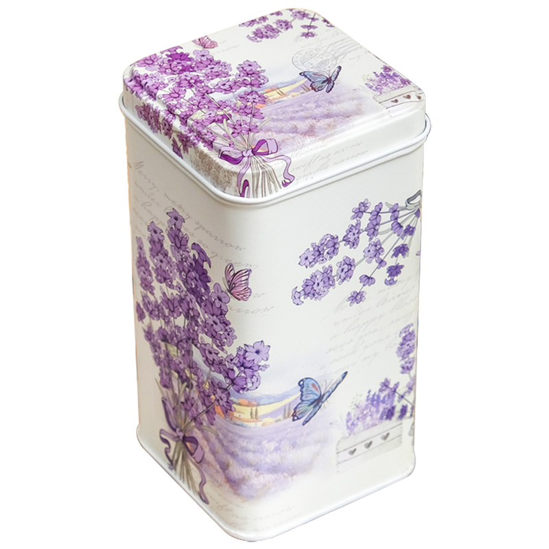 Шкатулка металлическая Lavender Bouquet Metal Box Бежевый Сиреневый Мульти Шкатулка металлическая Lavender Bouquet Metal Box Бежевый Сиреневый Мульти в Рязани | Loft Concept
