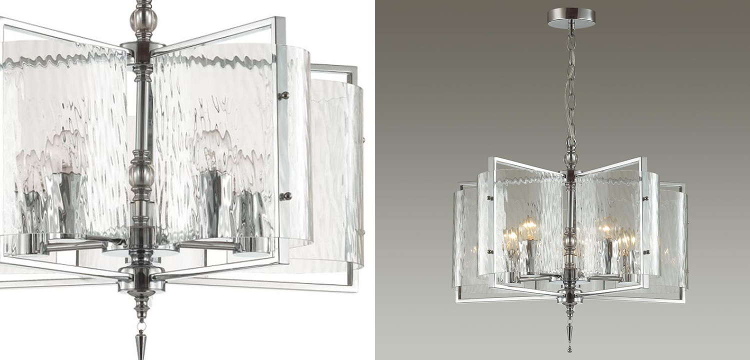 Люстра Karissa Chrome Chandelier 48 - фото