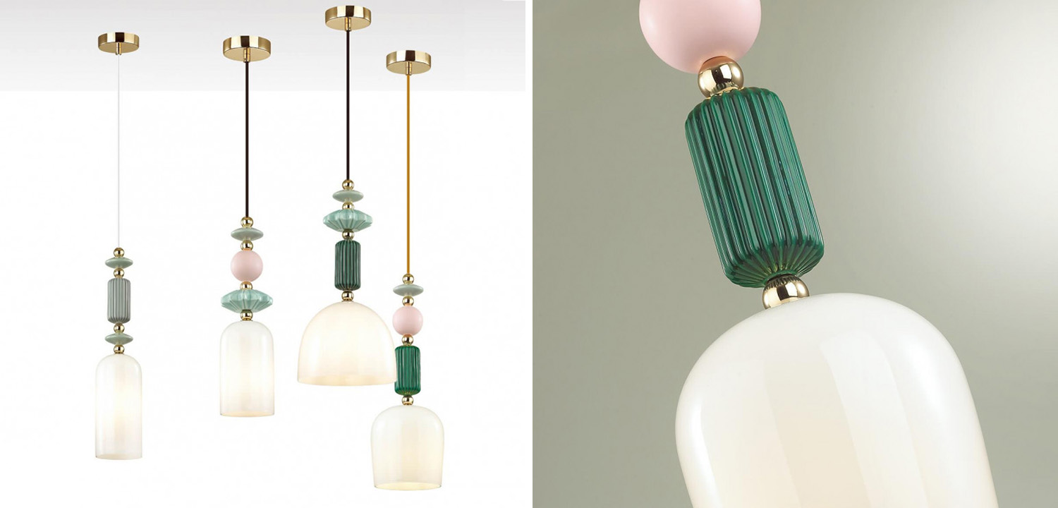 Подвесной светильник Iris hanging lamp candy green - фото