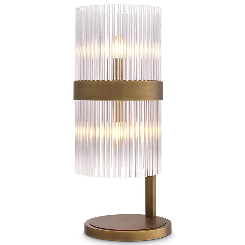 Настольная лампа Eichholtz Table Lamp Carnero Прозрачное Стекло Латунь Настольная лампа Eichholtz Table Lamp Carnero Прозрачное Стекло Латунь в Рязани | Loft Concept