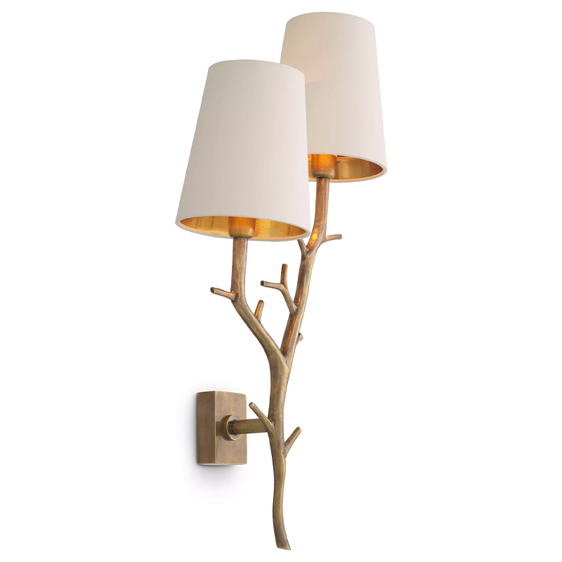 Бра Eichholtz Wall Lamp Syracuse Латунь Белый Бра Eichholtz Wall Lamp Syracuse Латунь Белый в Рязани | Loft Concept