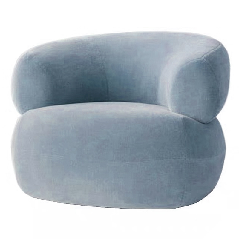 Кресло PUFFER CHAIR Дымчатая Роза в Рязани | Loft Concept 