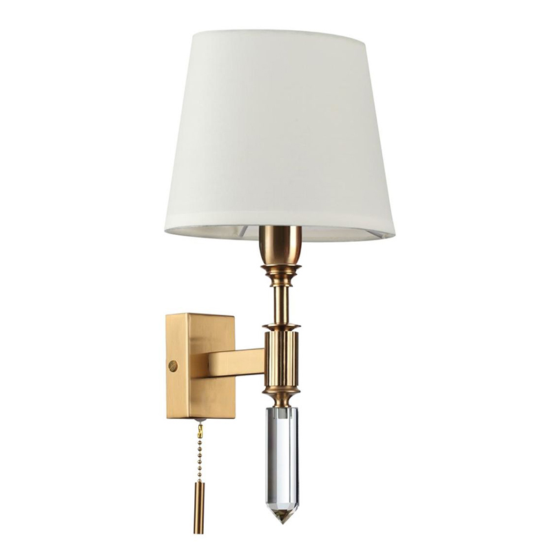 Бра Ramona White Wall Lamp Бронза Белый Бра Ramona White Wall Lamp Бронза Белый в Рязани | Loft Concept