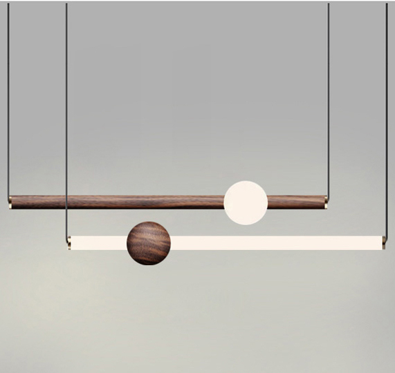 Люстра ORION GLOBE LIGHT wood Коричневый Белый Люстра ORION GLOBE LIGHT wood Коричневый Белый в Рязани | Loft Concept