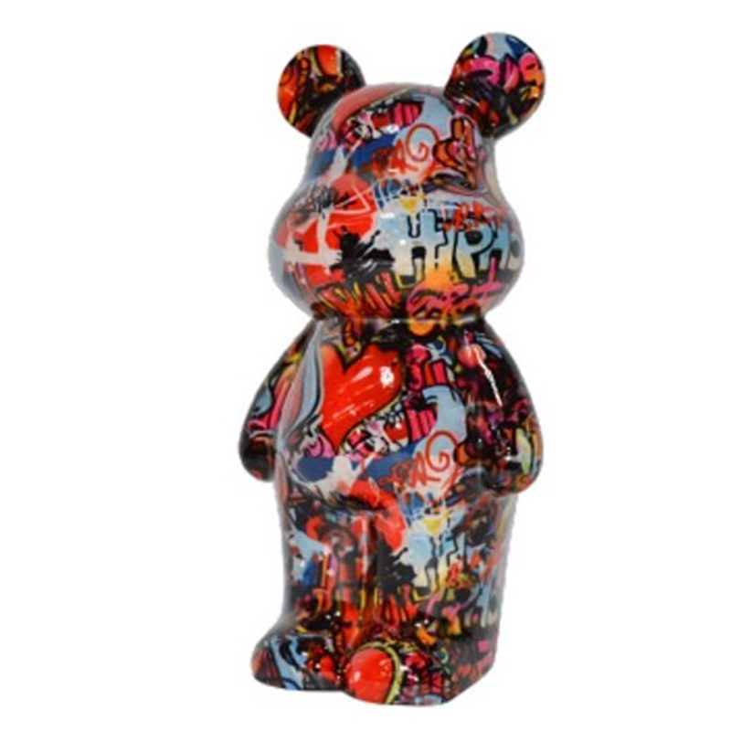 Статуэтка Graffiti Bear red Мульти Статуэтка Graffiti Bear red Мульти в Рязани | Loft Concept
