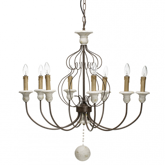 Люстра Vinta chandelier Белый Темная бронза Люстра Vinta chandelier Белый Темная бронза в Рязани | Loft Concept