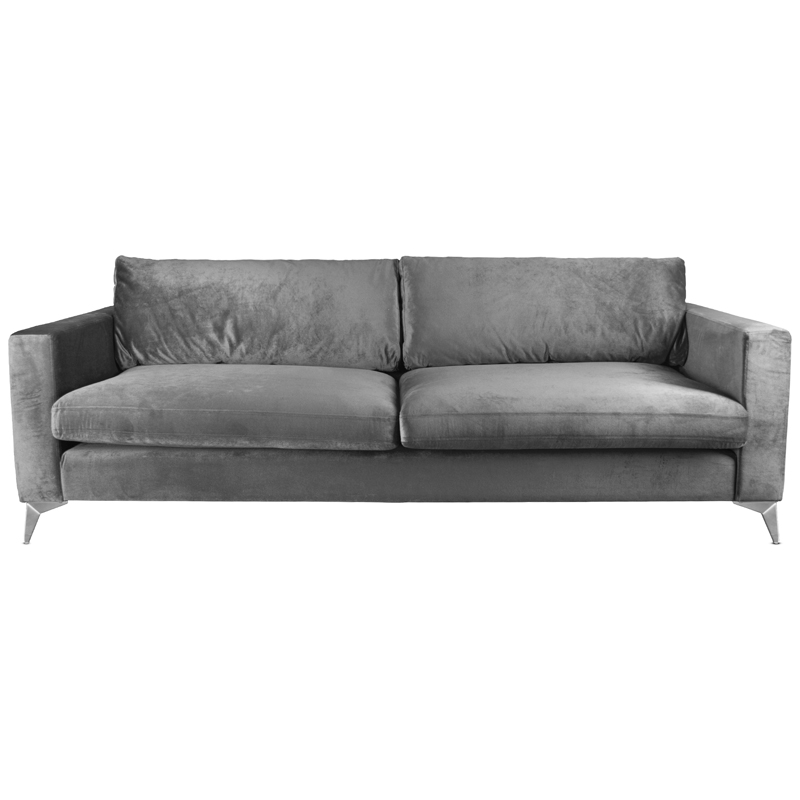 Диван Стокгольм Stockholm Sofa Серый Нержавеющая сталь Диван Стокгольм Stockholm Sofa Серый Нержавеющая сталь в Рязани | Loft Concept