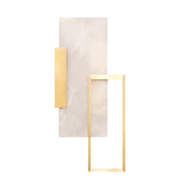 Бра Frame Wall lamp Латунь Белый Мрамор Bianco Бра Frame Wall lamp Латунь Белый Мрамор Bianco в Рязани | Loft Concept