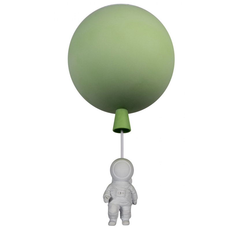 Потолочный светильник Cosmonaut green ball Белый Зеленый Потолочный светильник Cosmonaut green ball Белый Зеленый в Рязани | Loft Concept
