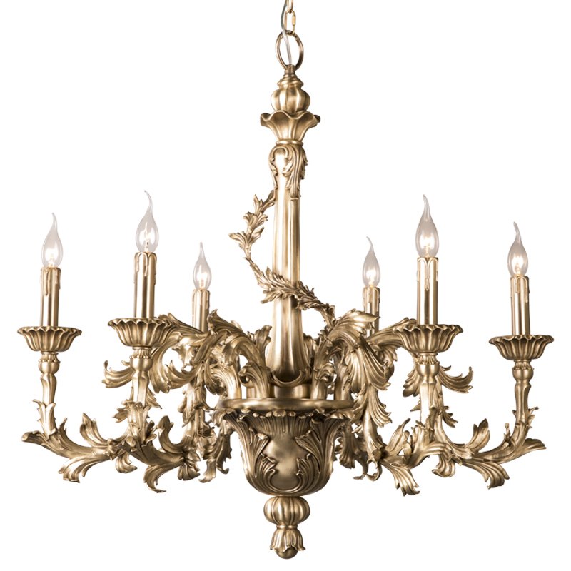 Люстра Baroque Chandelier Латунь Люстра Baroque Chandelier Латунь в Рязани | Loft Concept