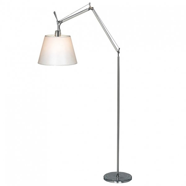 Напольная лампа Tolomeo Terra Mega Белый Хром Напольная лампа Tolomeo Terra Mega Белый Хром в Рязани | Loft Concept