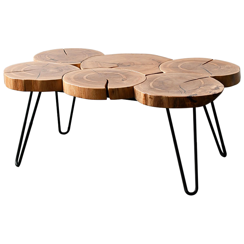 Кофейный стол Harun Industrial Metal Rust Coffee Table Коричневый Черный Кофейный стол Harun Industrial Metal Rust Coffee Table Коричневый Черный в Рязани | Loft Concept