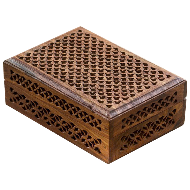 Шкатулка Yamini Indian Inlay Box Коричневый Шкатулка Yamini Indian Inlay Box Коричневый в Рязани | Loft Concept