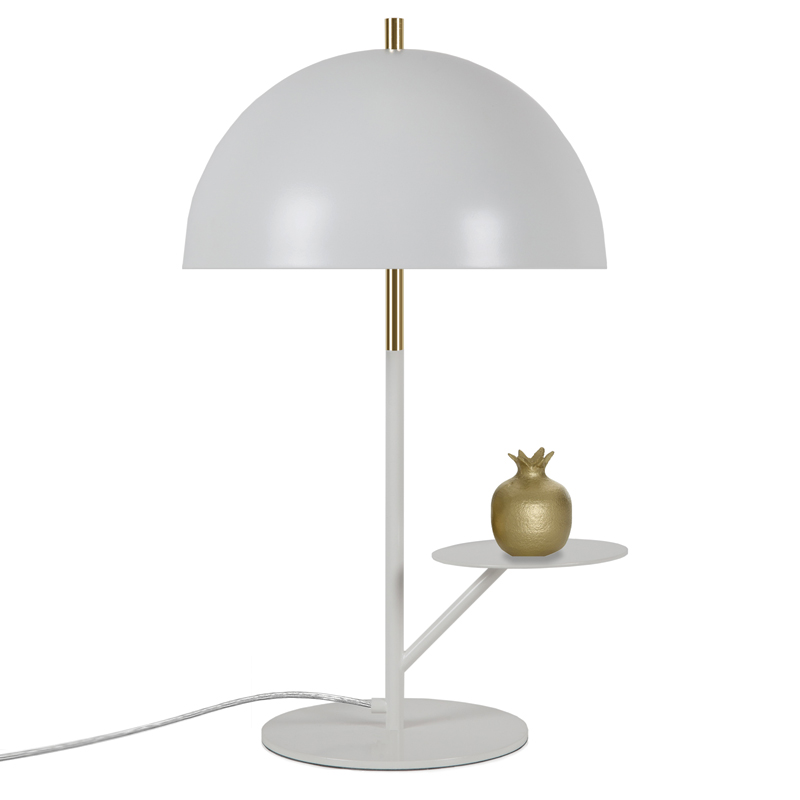 Настольная лампа Table lamp Butler WHITE Латунь Белый в Рязани | Loft Concept 